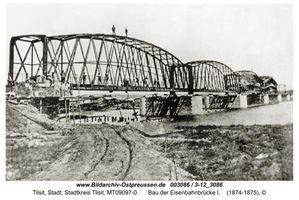 Tilsit, Stadt, Stadtkreis Tilsit   Tilsit, Eisenbahnbrücke