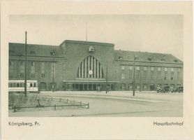 Königsberg (Pr.), Stadtkreis Königsberg Reichsplatz Königsberg (Pr.), Hauptbahnhof XXX Königsberg, Hauptbahnhof