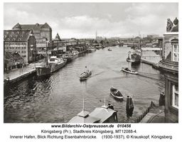 Königsberg (Pr.), Stadtkreis Königsberg   Königsberg, Innerer Hafen (Alter Hafen östlich der alten Eisenbahnbrücke)