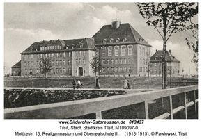 Tilsit, Stadt, Stadtkreis Tilsit Moltkestraße  Tilsit, Realgymnasium