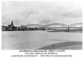 Tilsit, Stadt, Stadtkreis Tilsit   Tilsit, Luisen-Brücke