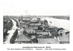 Tilsit, Stadt, Stadtkreis Tilsit   Tilsit, Blick vom Turm der Deutschen Kirche