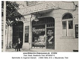 Tilsit, Stadt, Stadtkreis Tilsit Bahnhofstraße 8  Tilsit, Bahnhofsviertel (Kleffelstr., südl. der Stolbecker Str., Dragonerstr., Bahnhofstr.)