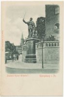 Königsberg (Pr.), Stadtkreis Königsberg  Königsberg, Kaiser-Wilhelm-Denkmal am Schloß Königsberg, Kaiser Wilhelm Denkmal