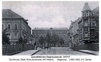 Gumbinnen, Stadt, Kreis Gumbinnen Bismarckstraße (fr. Tilsiter Straße)  Gumbinnen, Regierung