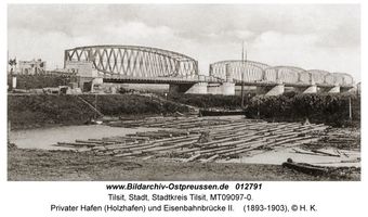 Tilsit, Stadt, Stadtkreis Tilsit   Tilsit, Eisenbahnbrücke