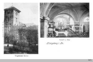 Königsberg (Pr.), Stadtkreis Königsberg Hohenzollernstraße Königsberg, Tragheimer Kirche 
