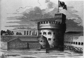 Königsberg (Pr.), Stadtkreis Königsberg  Königsberg, Dohnaturm  (Zeichnung) Königsberg, Festungsanlagen, Tore