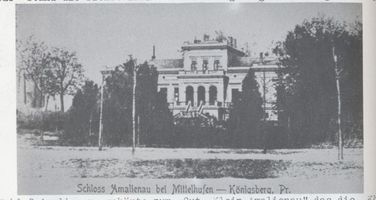 Königsberg (Pr.), Stadtkreis Königsberg  Königsberg, Amalienau, Schloß Königsberg, Stadtteil Amalienau
