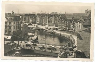 Königsberg (Pr.), Stadtkreis Königsberg  Königsberg,  Krämerbrücke mit alten Hafenspeichern 