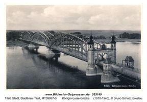 Tilsit, Stadt, Stadtkreis Tilsit   Tilsit, Luisen-Brücke