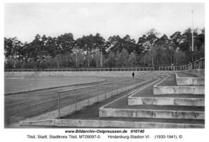 Tilsit, Stadt, Stadtkreis Tilsit Grünwalder Straße  Tilsit, Hindenburg-Stadion