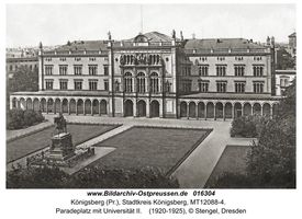 Königsberg (Pr.), Stadtkreis Königsberg Paradeplatz 1  Königsberg, Universität