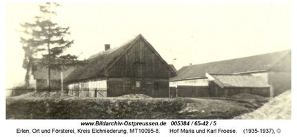 Erlen, Ort und Försterei, Kreis Elchniederung