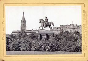 Königsberg (Pr.), Stadtkreis Königsberg Paradeplatz Königsberg (Pr.), Friedrich Wilhelm III Denkmal XI Königsberg, Paradeplatz und Königsgarten