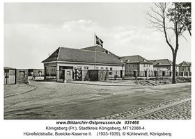 Königsberg (Pr.), Stadtkreis Königsberg Hünefeldstraße 2  Königsberg, Kasernen, Militärisches