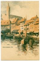 Königsberg (Pr.), Stadtkreis Königsberg  Königsberg (Pr.), Fischmarkt, Gemälde ?? Königsberg, Fischmarkt