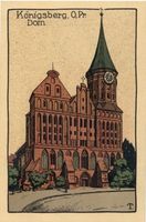 Königsberg (Pr.), Stadtkreis Königsberg Großer Domplatz Königsberg (Pr.), Dom, Zeichnung Königsberg, Dom