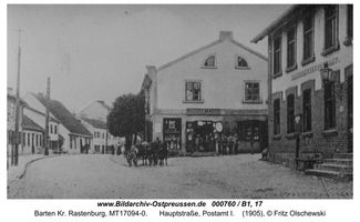 Barten Kr. Rastenburg, Kreis Rastenburg Hauptstraße (fr. Rastenburger Straße)