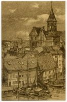 Königsberg (Pr.), Stadtkreis Königsberg  Königsberg (Pr.), Am Dom, Zeichnung Königsberg, Dom