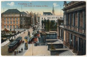 Königsberg (Pr.), Stadtkreis Königsberg  Königsberg, Grüne Brücke mit Aufgang zur Börse Königsberg, Grüne Brücke