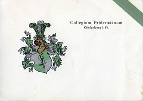 Königsberg (Pr.), Stadtkreis Königsberg  Königsberg (Pr.), Postkarte des Collegium Fridericianum 