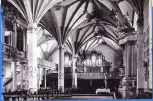 Königsberg (Pr.), Stadtkreis Königsberg  Königsberg, Schloßkirche, Blick zur Orgel IV Königsberg, Schloßkirche