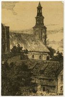 Königsberg (Pr.), Stadtkreis Königsberg Brandenburger Tor Straße Königsberg (Pr.), Haberberger Kirche, Zeichnung Königsberg, Haberberger Trinitatiskirche
