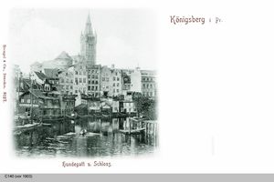 Königsberg (Pr.), Stadtkreis Königsberg  Königsberg, Hundegatt und Schloß Königsberg, Schloß