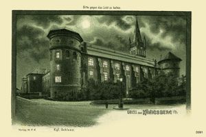 Königsberg (Pr.), Stadtkreis Königsberg  Königsberg, Schloß bei Nacht 