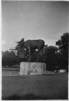 Tilsit, Stadt, Stadtkreis Tilsit  Tilsit, Das Elchdenkmal auf dem Anger XVI Tilsit, Elch-Standbild