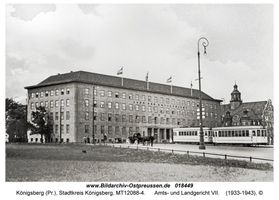 Königsberg (Pr.), Stadtkreis Königsberg Adolf-Hitler-Straße (fr. Kaiser-Wilhelm-Damm bzw. Hansaring)  Königsberg, Hansaplatz und Umgebung