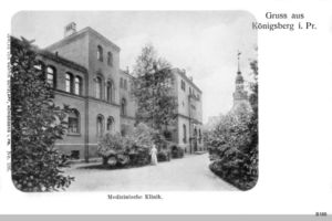 Königsberg (Pr.), Stadtkreis Königsberg Drummstraße Königsberg, Medizinische Klinik Königsberg, Krankenhäuser und Kliniken