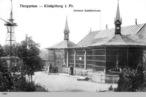Königsberg (Pr.), Stadtkreis Königsberg  Königsberg, Raubtierhaus im Tiergarten Königsberg, Tiergarten