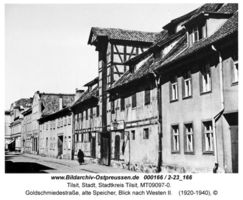 Tilsit, Stadt, Stadtkreis Tilsit Goldschmiedestraße 5-9  Tilsit, Alte Häuser, alte Hinterhöfe