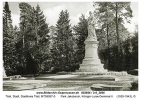 Tilsit, Stadt, Stadtkreis Tilsit   Tilsit, Park Jakobsruh, Königin-Luise-Denkmal