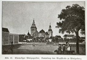 Königsberg (Pr.), Stadtkreis Königsberg  Königsberg, Ehemaliger Königsgarten Königsberg, Paradeplatz und Königsgarten