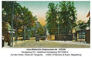 Königsberg (Pr.), Stadtkreis Königsberg Hufenallee  Königsberg, Stadtteil Mittelhufen