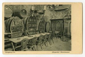 Königsberg (Pr.), Stadtkreis Königsberg  Königsberg (Pr.), Schloß, Blutgericht, Marterkammer III Königsberg, Weinrestaurant 