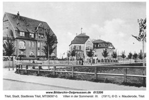 Tilsit, Stadt, Stadtkreis Tilsit Sommerstraße  Tilsit, Ortsteil Übermteich