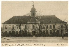 Königsberg (Pr.), Stadtkreis Königsberg  Königsberg,  Königliches Waisenhaus V 