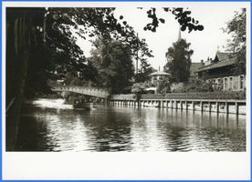 Gumbinnen, Stadt, Kreis Gumbinnen  Gumbinnen, Rominte-Partie mit Brandtbrücke II 