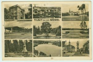 Tilsit, Stadt, Stadtkreis Tilsit  57 Tilsit, Sammelbilder mit 9 Motiven Tilsit, Potpourri-Ansichtskarten