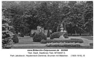 Tilsit, Stadt, Stadtkreis Tilsit   Tilsit, Park Jakobsruh, Heydenreich-Denkmal