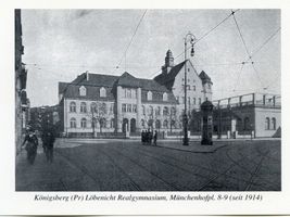 Königsberg (Pr.), Stadtkreis Königsberg Münchenhofplatz 8-9 Königsberg, Löbenicht-Realgymnasium II Königsberg, Schulen
