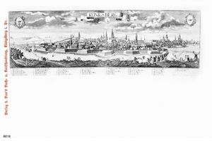 Königsberg (Pr.), Stadtkreis Königsberg  Königsberg, Kunstdruck, Totalansicht Königsberg, Historische Ansichten