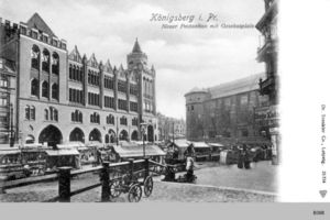 Königsberg (Pr.), Stadtkreis Königsberg Fritz-Tschierse-Platz (fr. Gesekusplatz) Königsberg, Post Gesekusplatz 
