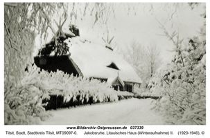 Tilsit, Stadt, Stadtkreis Tilsit   Tilsit, Park Jakobsruh, Litauer-Heimathäuschen