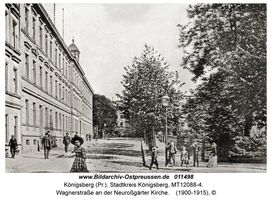 Königsberg (Pr.), Stadtkreis Königsberg Wagnerstraße  Königsberg, Stadtteil Neuroßgarten
