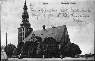 Tilsit, Stadt, Stadtkreis Tilsit  Tilsit, Deutsche Kirche, Ansicht von Südosten XI Tilsit, Bereich 
